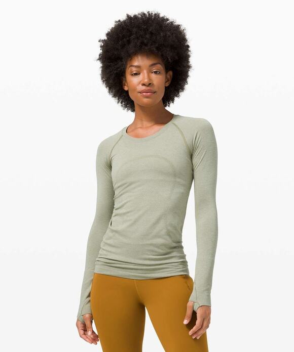 lululemon athletica Tops - Lululemon Swiftly Tech Long Sleeve 2.0 Running Activewear Top Green 8
